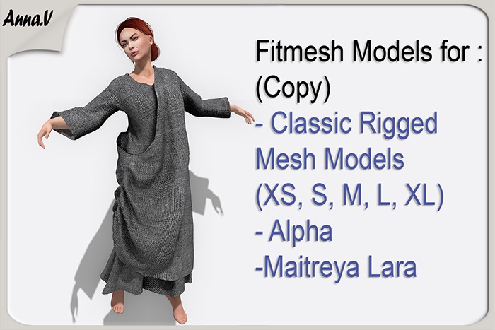 Anna.V _ Greek female toga Anemone_03 _ Maitreya, CLASSIC RIGGED MESH