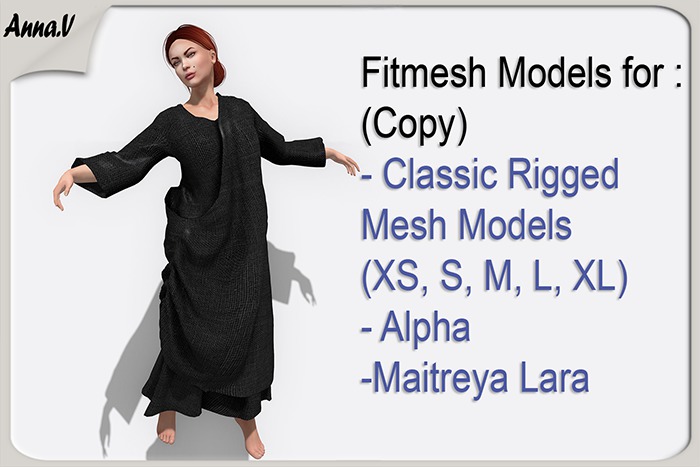 Anna.V _ Greek female toga Anemone_05 _ Maitreya, CLASSIC RIGGED MESH