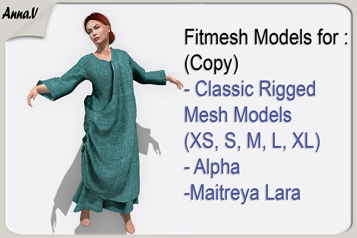 Anna.V _ Greek female toga Anemone_08 _ Maitreya, CLASSIC RIGGED MESH