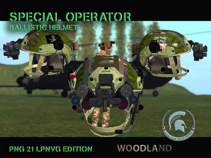 WOODLAND  - LPNVG-21 - Ballistic Helmet - BOX (R)