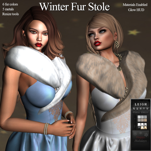 LEIGH - Winter Fur Stole