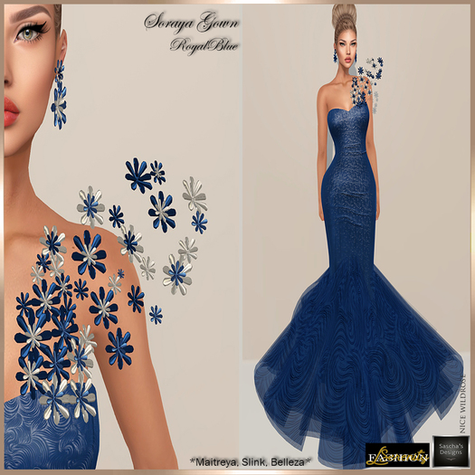 SAS - Soraya RoyalBlue Gown (MB)