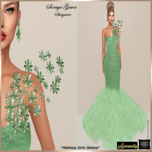 SAS - Soraya Seagreen Gown (MB)