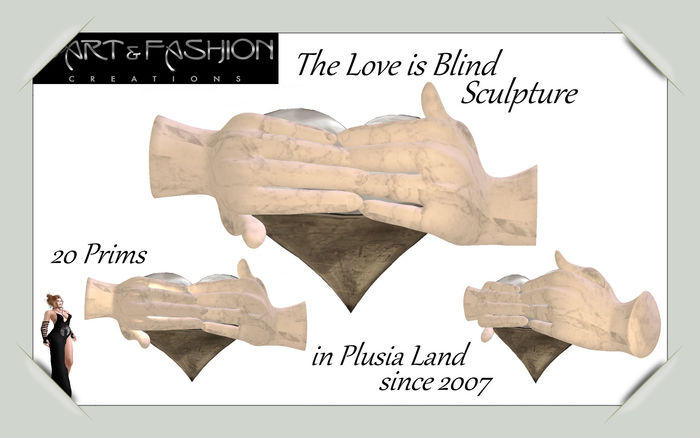 ART & FASHION - THE LOVE IS BLIND SCULPTURE