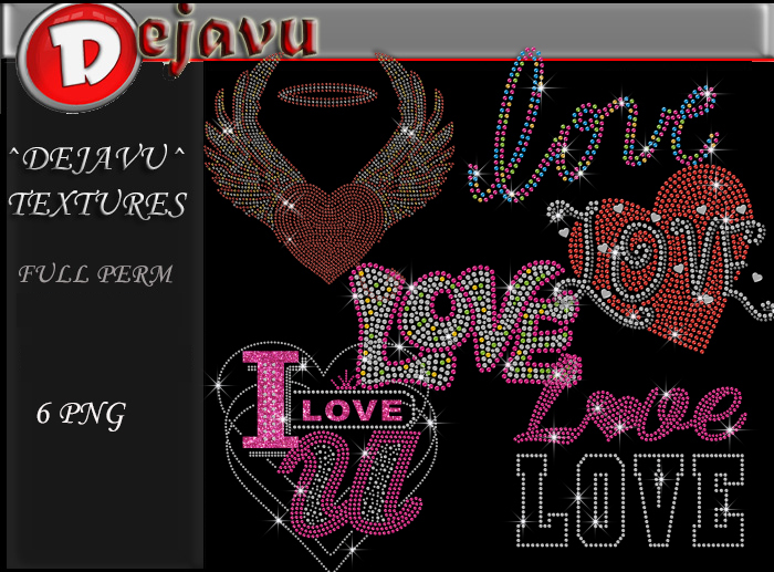 ^^Dejavu^ Full Perm Rhinestone Love Png 05