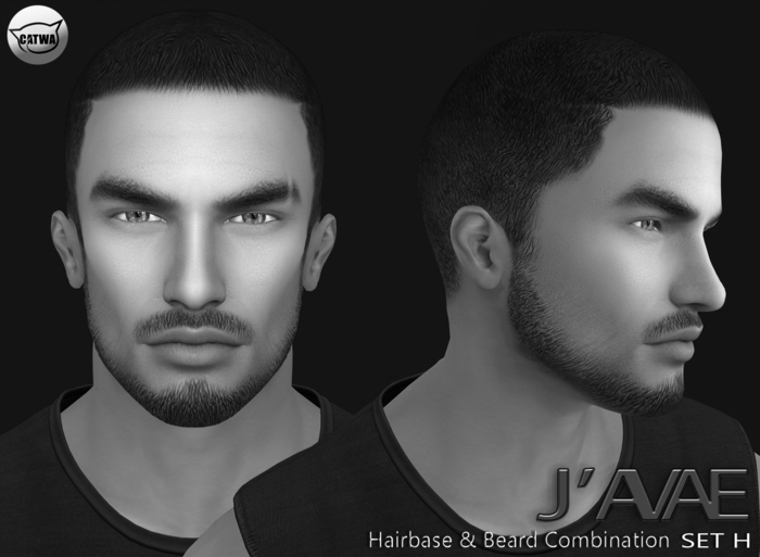 [J'AVAE] DEMO SET H - Hairbase & Beard Combination - Catwa