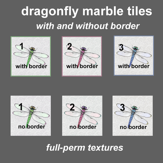 dragonfly marble tiles - textures