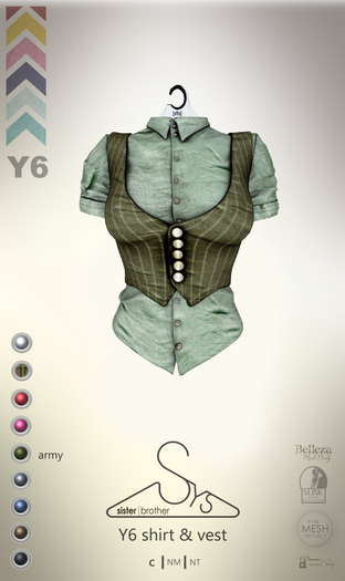 [sYs] Y6 shirt (body mesh) - army