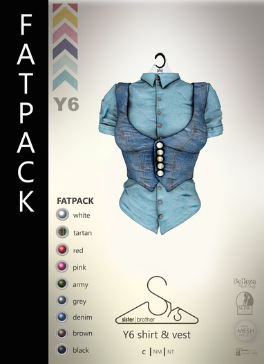 [sYs] Y6 shirt (body mesh) - FATPACK