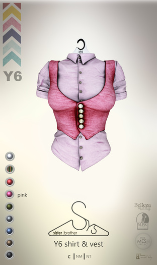 [sYs] Y6 shirt (body mesh) - pink