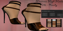 Mistress Bronze High Heels With Skin Changer