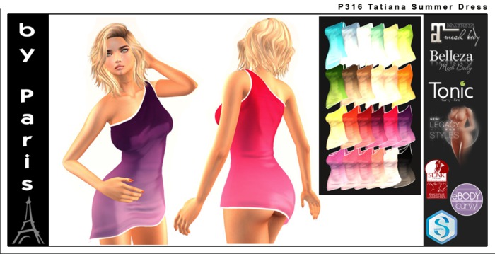 Tatiana Summer Dress - Tonic Belleza Slink Maitreya Legacy Alice Ebody DEMO