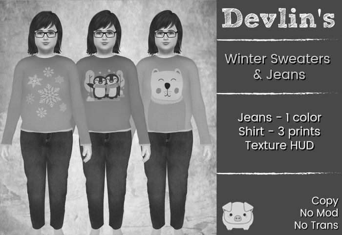 Devlin's (wear) Piggu Winter Sweaters & Jeans DEMO