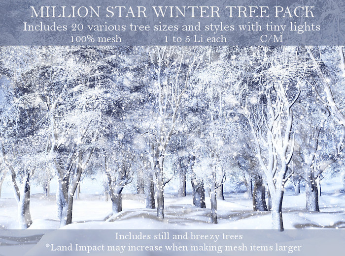LOVE - MILLION STARS WINTER TREE PACK 