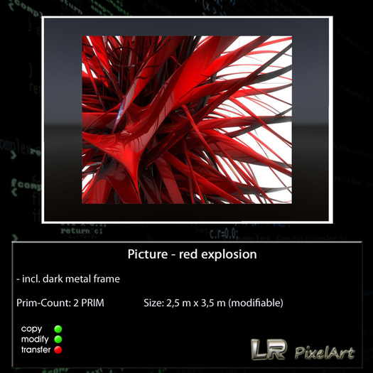 Picture - red explosion 1