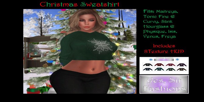 {YSF} Christmas Sweatshirt (Add to unpack)