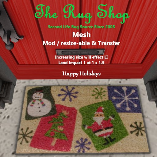La Christmas Door Mat # 4, Collage