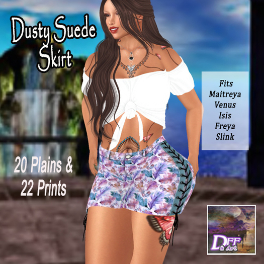 DFF Dusty Suede Skirt (Prints) #1