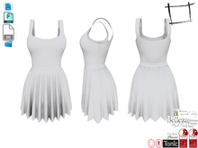 Dae Obj FBX For Crochet Pleated Dress Slink,Maitreya,Ocacin Voluptuous, Belleza, Tonic and Classic