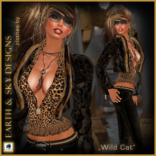 Wild Cat brown - Earth & Sky Design 