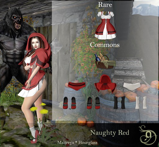 AtaMe - Naughty Red Panties Red COMMON