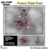 Full Perm Ribbon Roses 