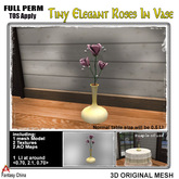 FC- FP Mesh Tiny Elegant Roses In Vase