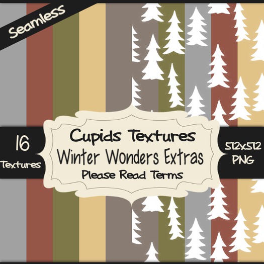 *Cupids Textures * 16 WINTER WONDERS EXTRAS