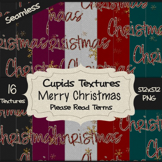 *Cupids Textures * 16 MERRY CHRISTMAS