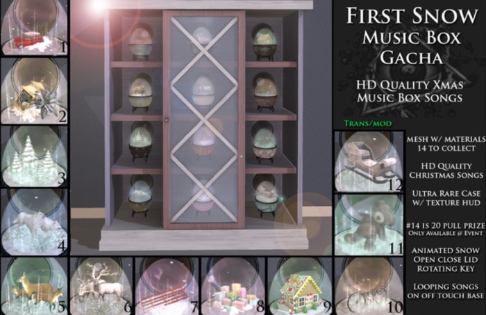 3rd Eye_ First Snow 10 Music Box ( Bike ) UNCOMMON