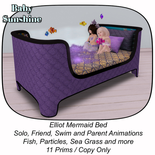 Elliot Mermaid Bed Violet (ADD)