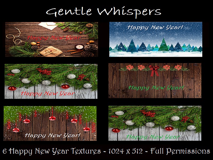 6 Happy New Year Textures