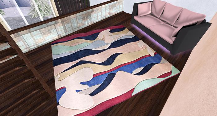 Carpet Abstract Curves Klaymee, Mesh 1 LI, (Boxed)