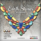 Earth Stones by EarthStones Necklace ~ Summer