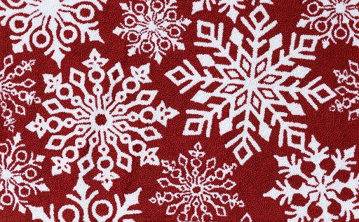 Rug - White Snowflake