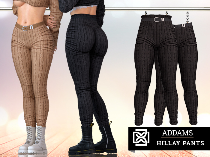 Addams - Hillay - Wool Pants with Belt #29