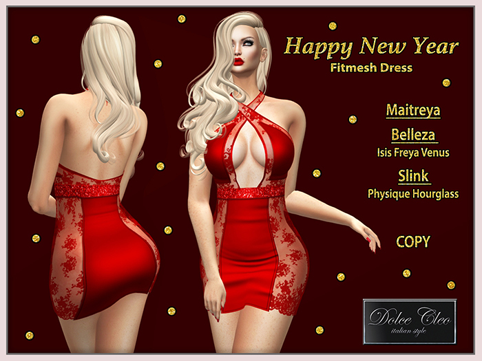 !!OUTLET!! HAPPY NEW YEAR DRESS