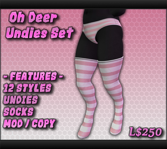 [T.T.D.]Oh Deer Striped Set