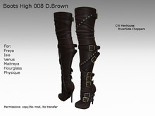 [CW] -Boots High 008 D.Brown-BOX