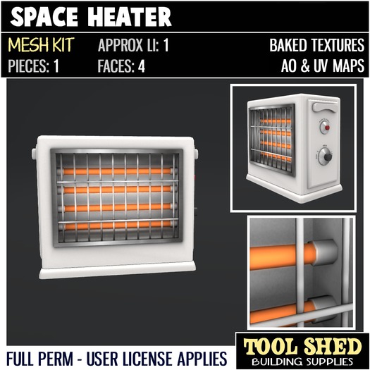 Tool Shed - Space Heater Kit
