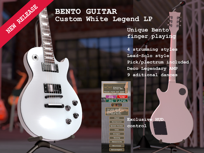 Le Mont - LP Eguitar White (boxed, add)