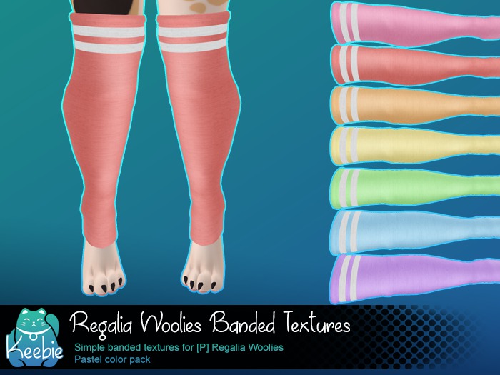 >Keebie< Banded Socks Pastels - Auto-Unpack -