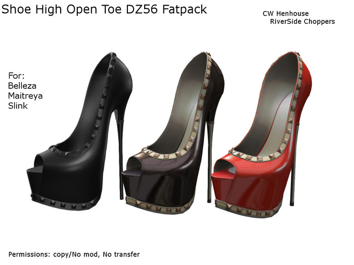 [CW] -Shoe High Open Toe DZ56 Fatpack-BOX