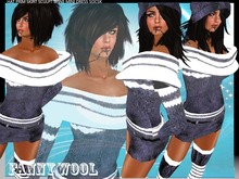 Sexy Mini dress fanny wool