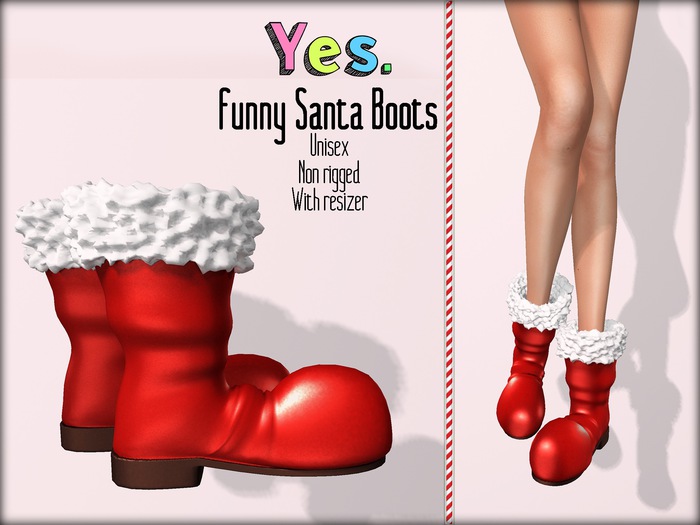 Funny Santa Boots