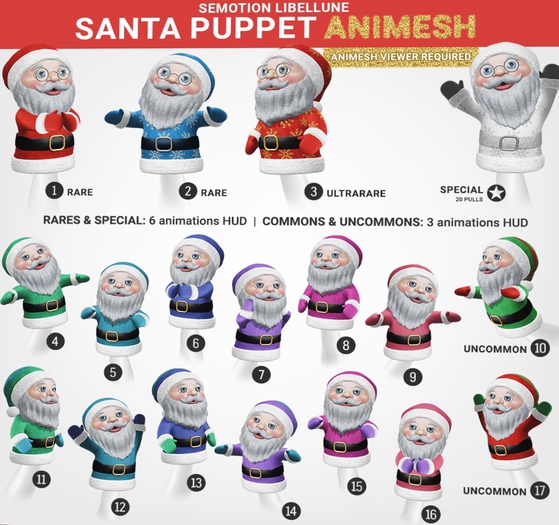 SEmotion Libellune Santa Puppet Animesh #17 UNCOMMON