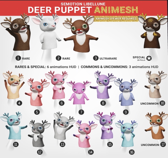 SEmotion Libellune Deer Puppet Animesh #9