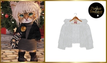 *DB* DINKIES SHORT FUR COAT* white