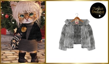 *DB* DINKIES SHORT FUR COAT * grey
