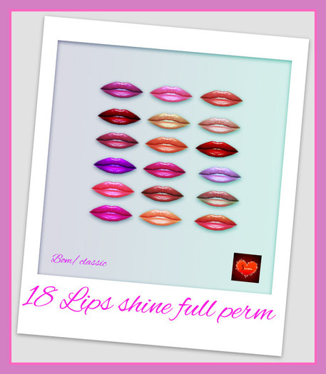 18 lips shine full perm
